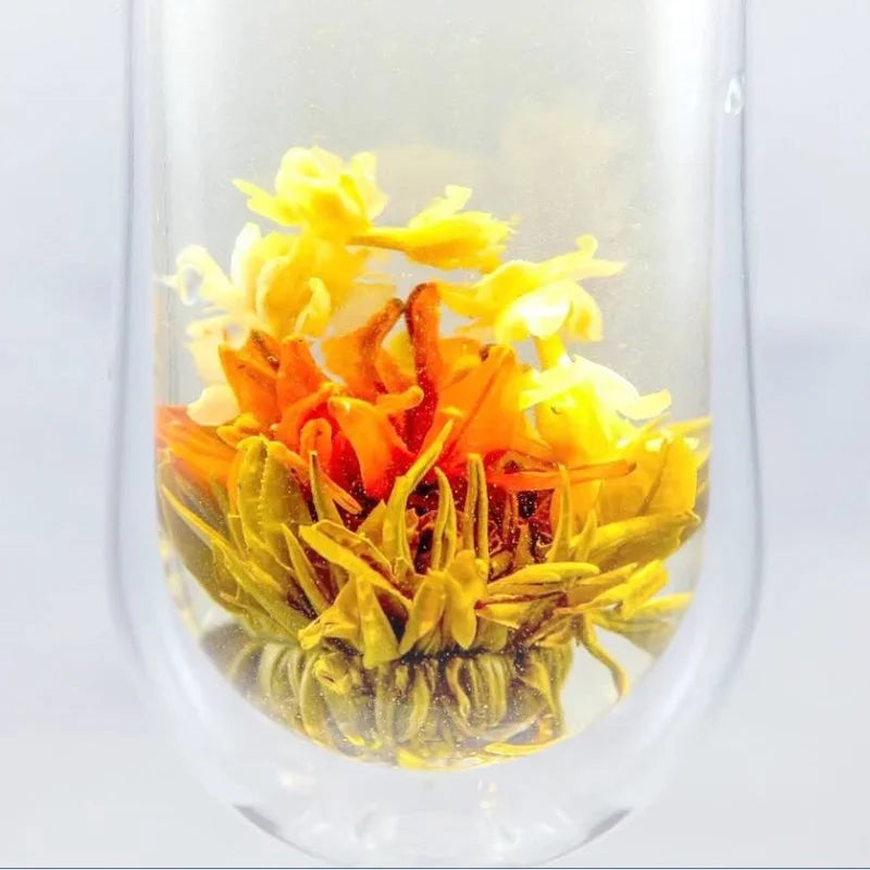 N12 New Products Natural Flower Tea Gift Box Blooming Tea Ball With Packaging