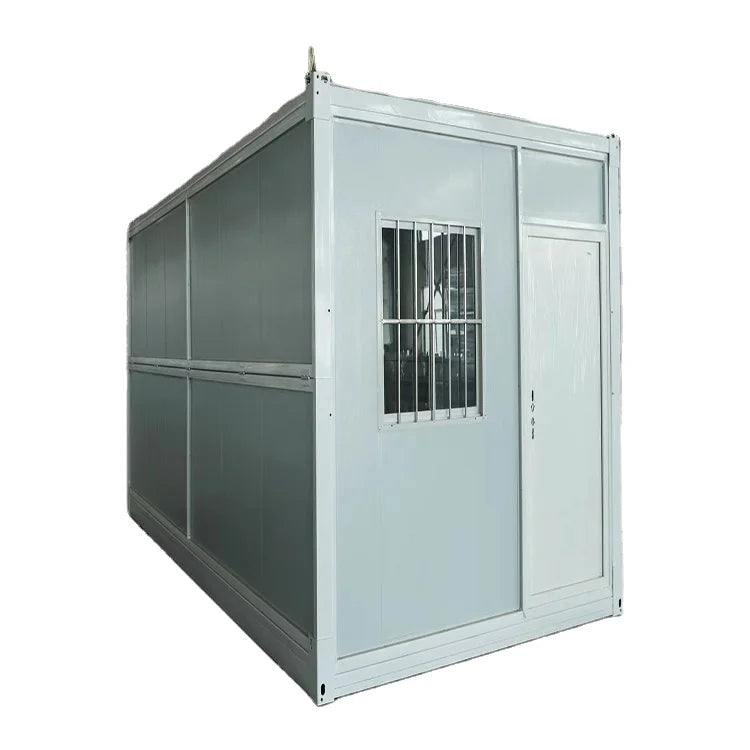 China 20 Feet X Type Folding Storage Container House Easy Assembly Steel Sandwich Panel Space-Saving for Hotel Use Cheap for