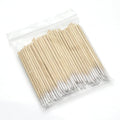 Custom Logo Side Oem Tattoo Long Stick Bud Manufacturer Double Head Cotton Swab