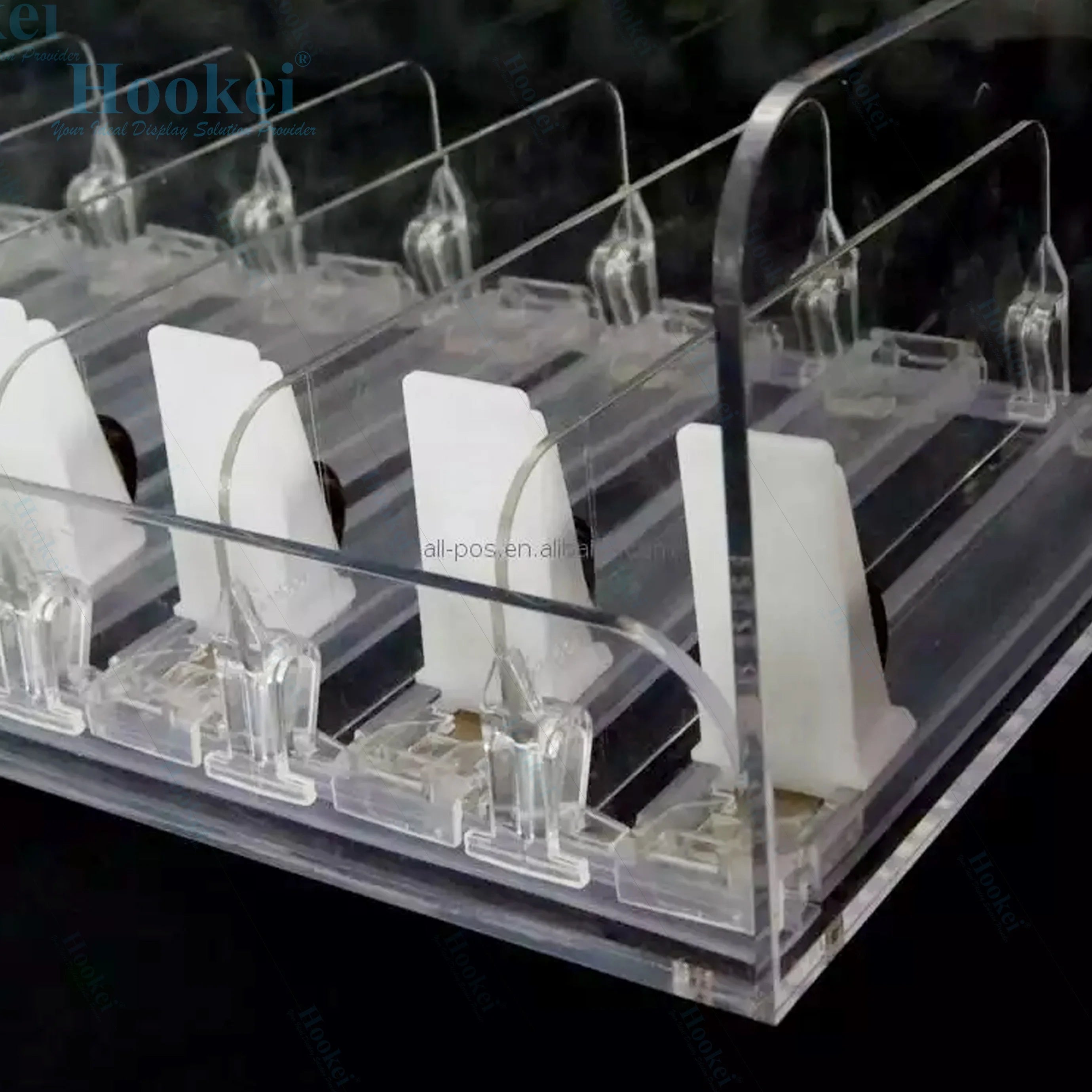 Supermarket Automatic Plastic Spring Loaded Fridge Water Self Feed Management Roller Glide System Drink Bottle Shelf Pusher