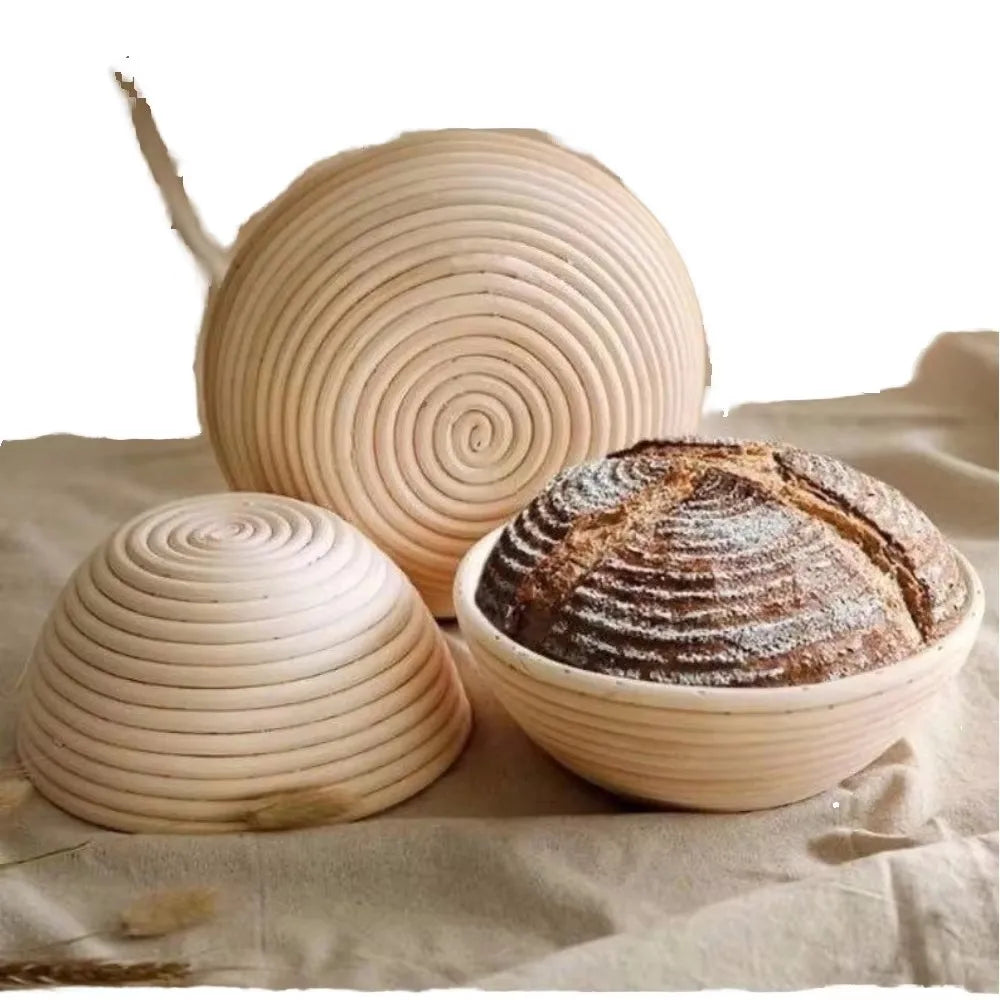Indonesia Rattan Bread Fermentation Basket Sourdough Proofing Bowl Artisan Round Bannetons Bread Proofing Basket