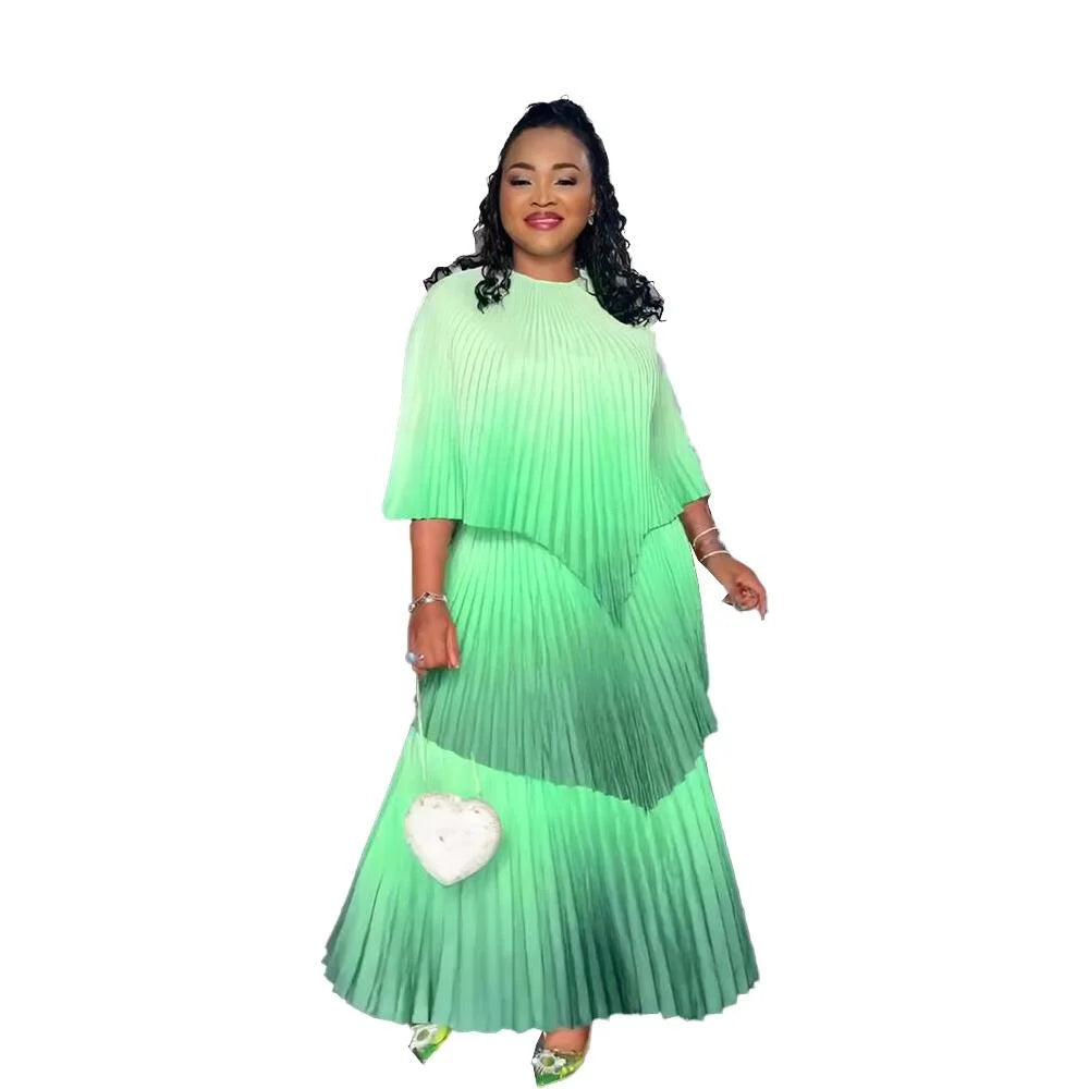 Surprise Price African Traditional Dresses for Women Clothing Digital Printing Fashion Dress African Pleat African Fabrics