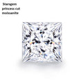 Starsgem Large Gemstone DEF VVS clear White Big Size square Princess Cut Moissanite