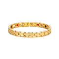 Vintage Man Woman Jewelry One Row 4 in 1 Magnetic Energy Bracelet Stainless Steel Man Woman Bracelet