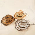 Fashion  Braided Decoration Summer Vacation Hat Sun Shade Straw Hat