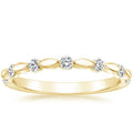 Elegant Jewelry 10K Rose Gold Ring Tension Setting Moissanite Clear Diamond Wedding Ring for Women