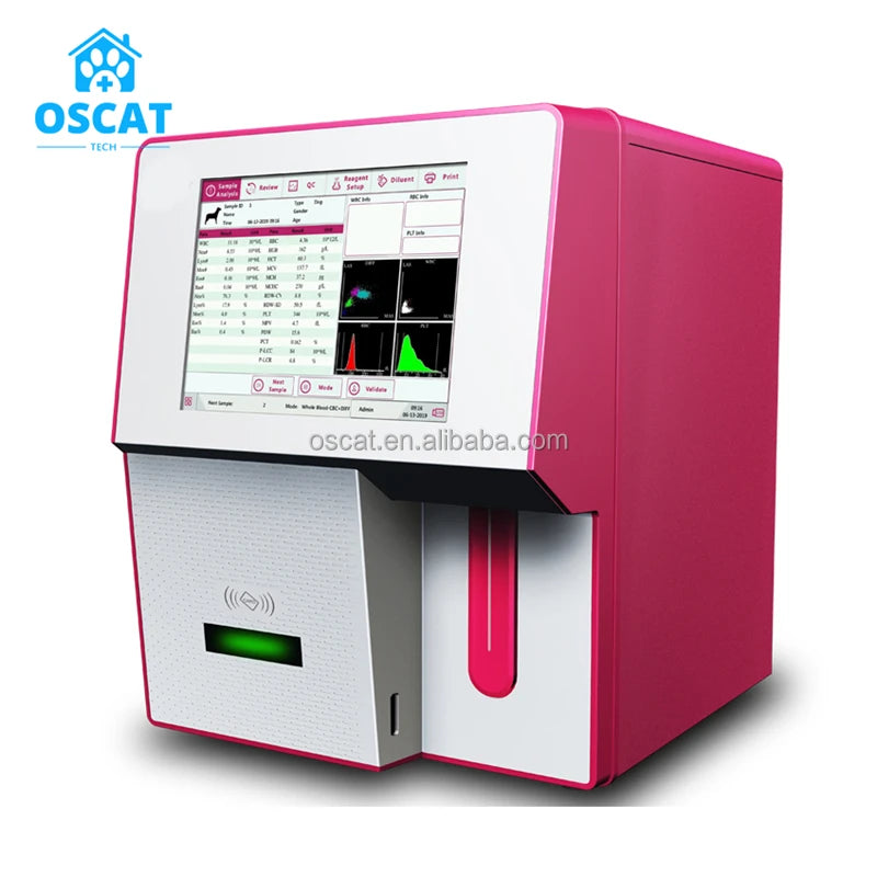 OSCAT  Full Automatic Veterinary Equipment Hematology Analyzer 5 Diff Cbc Blood Testing Machine 3-part Hematology Analyzer