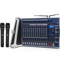 Biner GT12M Professional 2400W *2 High Power 12 Channel Amplifier DJ Karaoke Audio Mixer