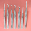 Top Quality Stainless Steel Silver Tweezers for Eyelash Extensions