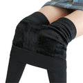 Warm Women's Plus Velvet Winter Leggings Ankle-Length Keep Warm Solid Pants High Waist Large Size Women Leggings