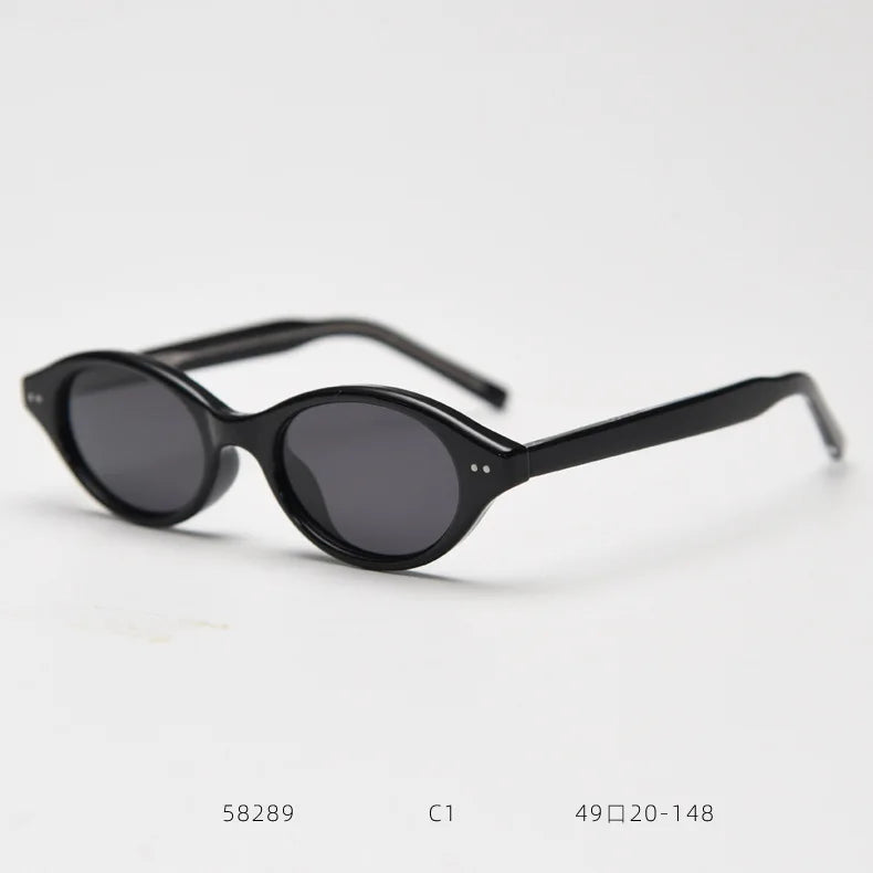 Retro Fashion Cat Eye Polarized Sunglasses TAC Lenses TR90 Frame Women Men Punk Classic Vintage UV400 Green Gray Outdoor