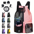 Foldable Swimming Gym Storage Bag Travel Sports Drawstring Backpack with Wet Pocket