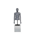 Fashion Store Window Display FRP Material Half Body Standing Female European Original Mannequin
