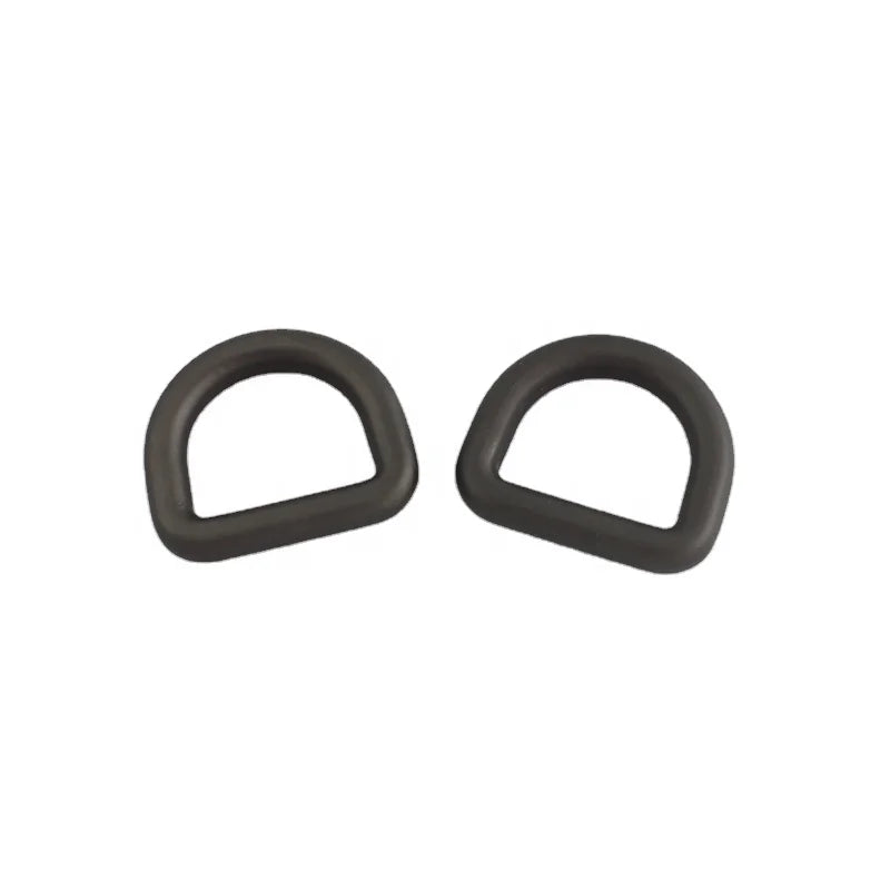 13Mm 25Mm Custom Bulk Metal Gold Black Brass Colored Hardware Alloy Handbag Flat Clasp Weld D-Ring D Ring Buckle