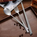 Vintage Tableware Chopsticks/Spoon/Fork Stainless Steel Dinner Knife Fruit Dessert Fork Spoon Cutlery Set Kitchen Tableware