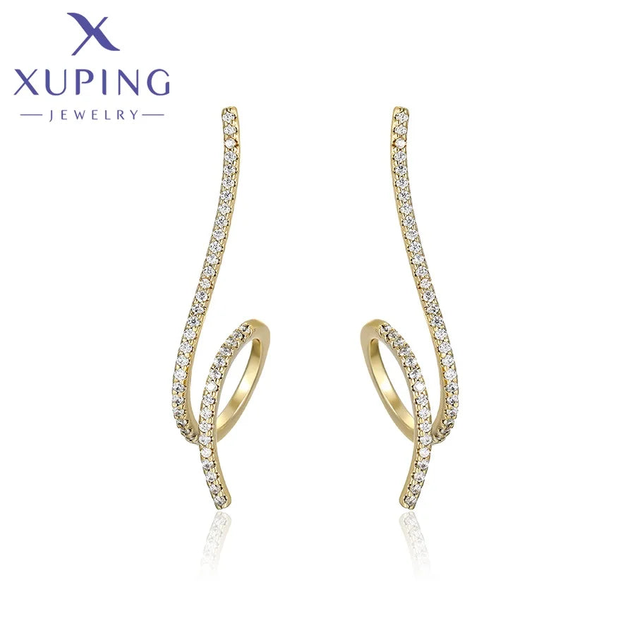 X000935719 Xuping Jewelry Wholesale Bulk Elegant Creative Unique Simple Long Fashion Women Earrings
