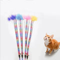 Wholesale Interactive Funny Colorful Feather Cat Teaser