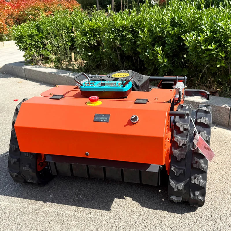 Multi Terrain Adjustable Gasoline Remote Control Slope Lawn Mower Robot Weeding Machine Snow Grader