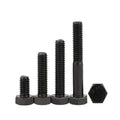 Factory Price M16 50mm Customized Thread Plain Black Galvanized Zinc Grade 8.8 10.9 12.9 DIN933  931 Standard  Hex Bolt