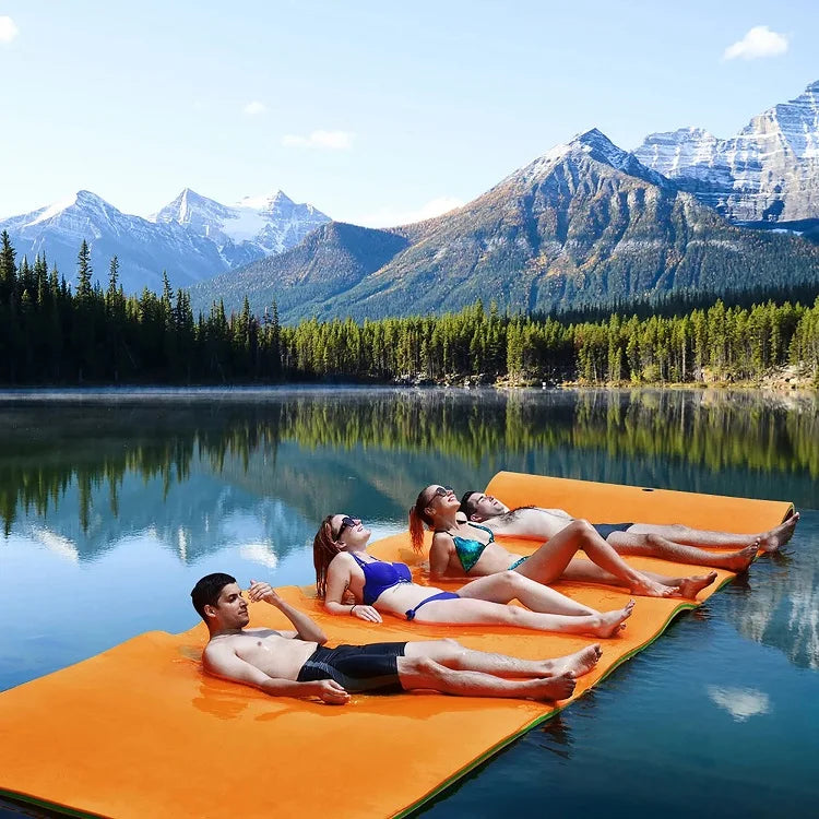 Wholesale Water Game Swim Lake Pool Bed Pad Play Xpe Foam Carpet Foldable Water Floating Mats