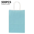 Wholesale Luxury Gift Craft Paper Printed Kraft Handle Eco-Friendly Classic Custom Logo Recyclable Retail Clothes/Shoes Brand