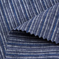71001 Modern Popular Lightweight Organic Soft Yarn Dyed Stripe Hemp Cotton Woven Shirt Fabric for Garment