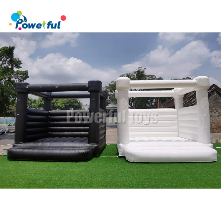 White Jumper 4x4m White Bouncer Inflatable Flat Top Bounce House