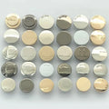 Light Gold Snap Button 15mm Letter Rabbit European Standard Environmental protection Fashion Metal Snap Button