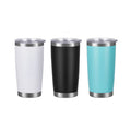 20oz Powder Coated Thermal Insulated Cup Tumbler With Sliding Lid