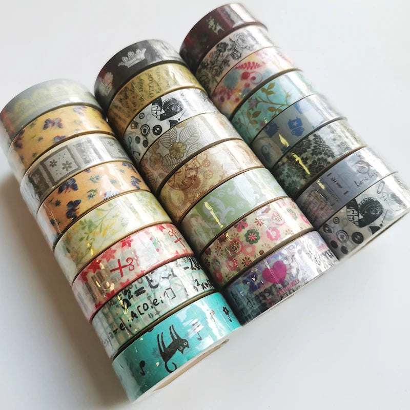 5M/ROLL Kawaii Masking Tape Scrapbooking Sticker Papelaria Decorative Adhesive Classic Style School Office Supply 1.5cm*10m