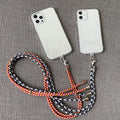 Adjustable Flexible Anti-drop Nylon Smartphone case Crossbody Strap Necklace Phone Shell Lanyard with Transparent Adhesive Sheet