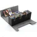 4 in 1 Leather Deck Box Double Room Cards Deck Case Magnetic Closure Trading Card Storage Box