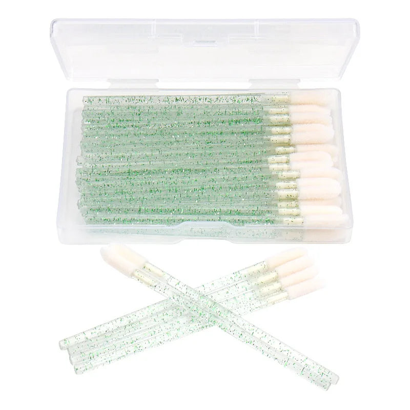 Lip Brush Exfoliate Lip Brush Disposable Disposable Oval Lip Brush Crystal clear Precision