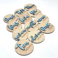 Wholesale Elegant Eco-Friendly Engraved Wood Monthly Milestone Board Commemorative Set for Newborn Baby Growth Photography Props