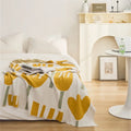 Spring and Summer New Tulip Pattern Cute Retro Style 100% Cotton Knitted Blanket LM