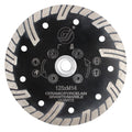 GJ Latest Design 5 Inch 125mm Diamond Continuous Edge Guard Turbine Saw Blade Granite Marble Sandstone Red Brick Cutting Tool