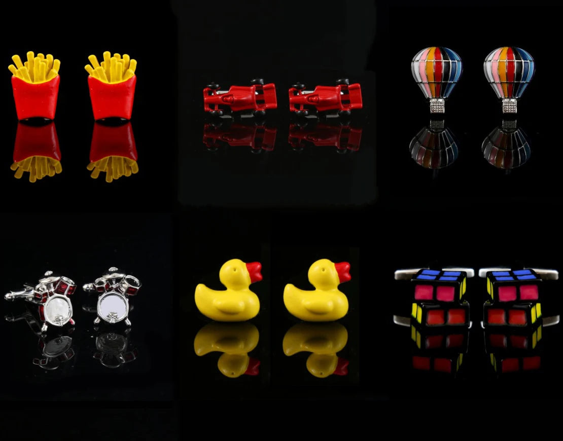 High-grade Non Fading Casual Cufflinks for Men Personalized Fun Cufflinks Party Gift