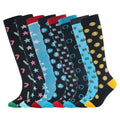 Custom Fashion Unisex Adults Sports 15-20mmHg Pressure Knee High Socks