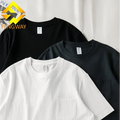 Wholesale 250g Combed Cotton Short Sleeved Men's T-Shirt Solid Color Loose Fit Custom Logo Women's Heavyweight Pocket Blank