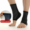 New Customize Logo Black Compression Ankle Brace Lace up Ankle Support Ankle Pain Sprain Guard Strap Brace