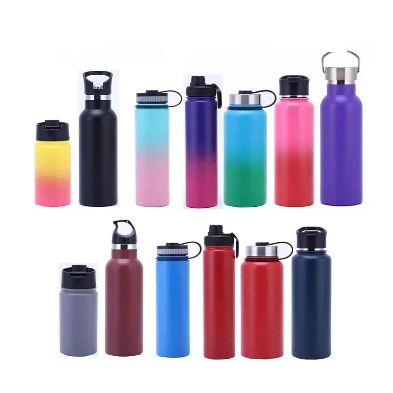Wholesale Custom 12oz/16oz/18oz/22oz/32oz/40oz/64oz Vacuum Hot Water Flask  Insulated Water Bottle Drink Flask
