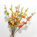Wholesale Charming Artificial Fruit Cape Gooseberry Decorative Silk Flowers Fake Fruit Poha 76cm Festival Gift Daily Use