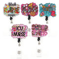 Scrub Life Medical Series Nursing Badge Reel for Nurse Accessories Office Decoration Badge Holder
