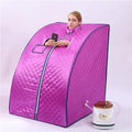 1 Person Mini Foldable Wet Steam Sauna with Transom Windows Modern Design CE ROHS Approved Electric Acrylic Home Use