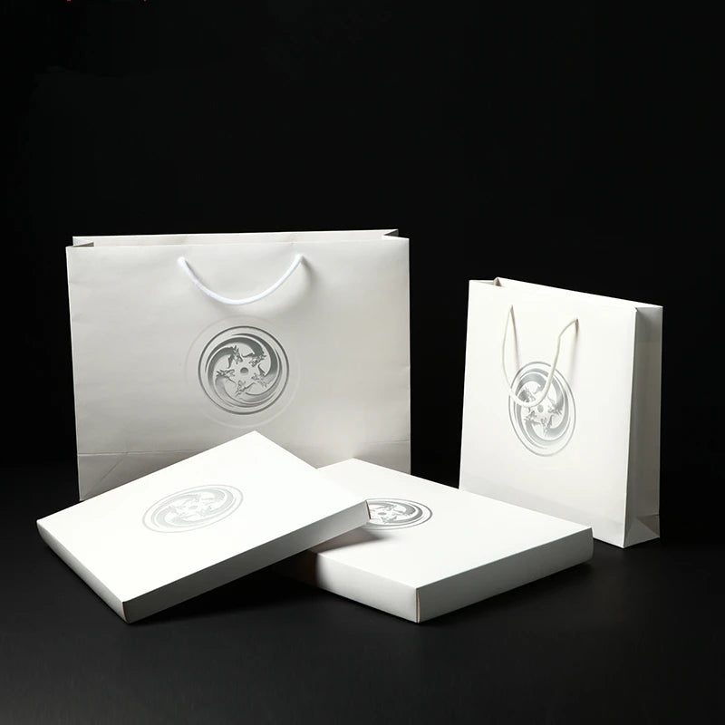 Lead the Industry Gift Bag Paper Birthday Gift Bag Silver Gift Bag