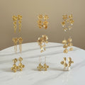 Rich Family Daughter's Unique Exaggerated Atmosphere Gold Long Tassel Wheat Earrings Women's Light Luxury High-End Alloy Gift