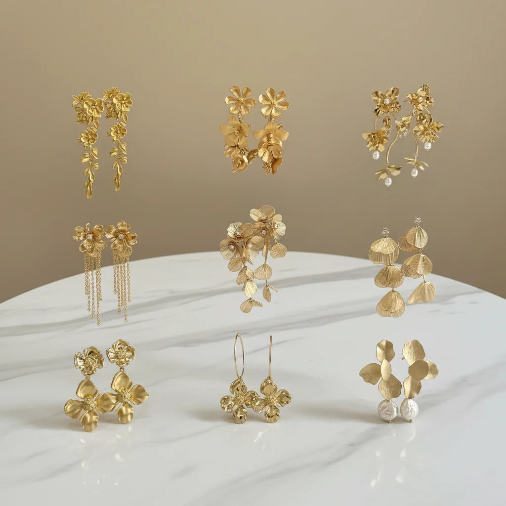 Rich Family Daughter's Unique Exaggerated Atmosphere Gold Long Tassel Wheat Earrings Women's Light Luxury High-End Alloy Gift