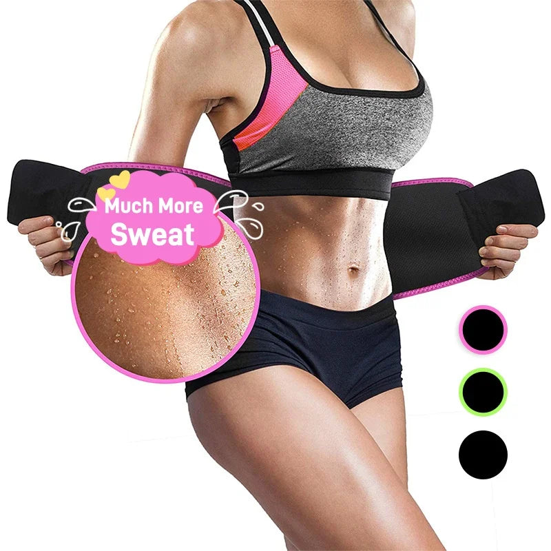 Trainer Waist Trimmer Belt for Women Men Fitness Sports Sauna Sweat Waist Trainer Women Men Exercise Belt Support Weight Loss