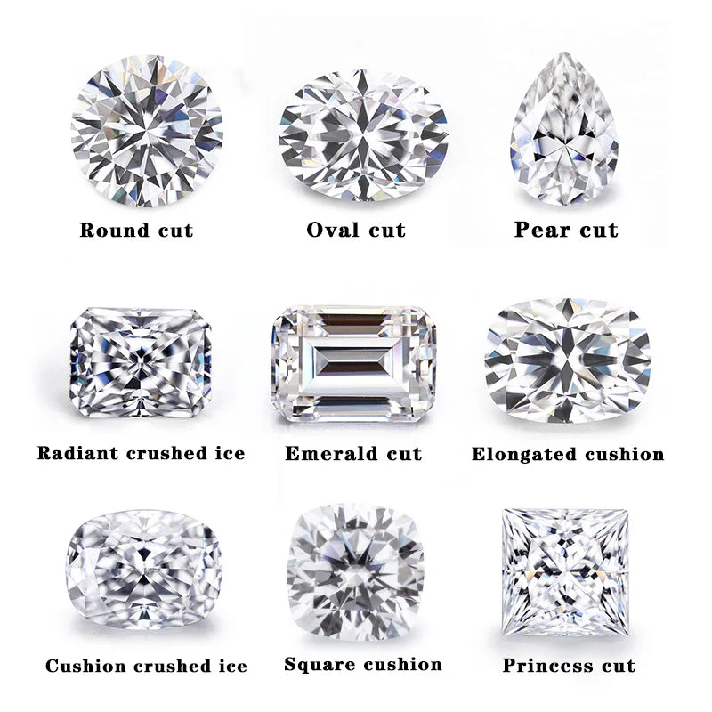 Colorless 1ct Round Moissanite Diamond 6.5mm Cheapest Ebay Moissanite Stone MegaBDM