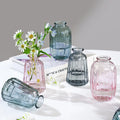 Modern Transparent Stained Glass Small Flower Vase Mini Pumpkin Vase  Living Room Decoration Wholesale